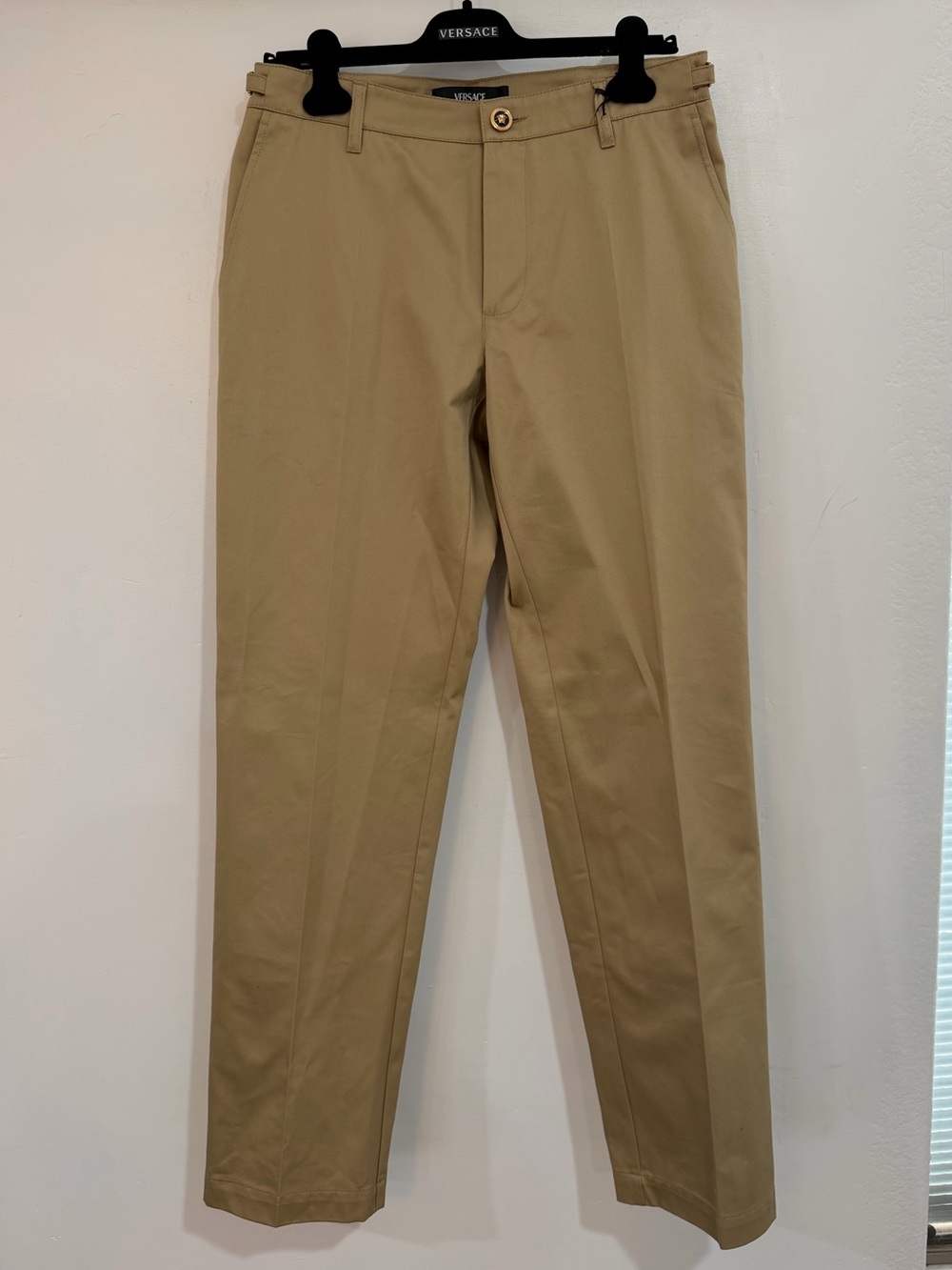 VERSACE Medusa Biggie Gabardine Cotton Trousers IT 48 US 33-34 *NWT*